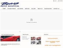 Tablet Screenshot of bearsautohospital.com.au